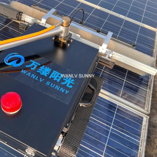 1100mm Cleaning Width Electric Solar Panel Cleaning Robot for Heavy-Duty
