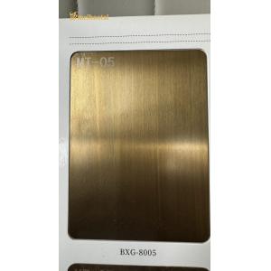 Antique Bronze Hairline Standbast  Stainless Steel Sheet Decoration Hotel ,Wall