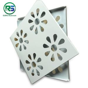 Sound Absorbing 1.2mm Clip In Metal Ceiling Tiles Panels Irregular Shape