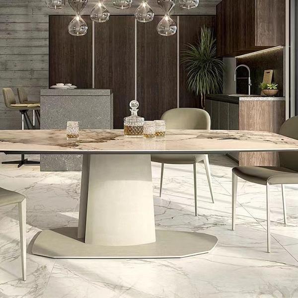 Buy Visual Ceramic  Modern Extendable Dining Room Table For 8  Luxurious at wholesale prices