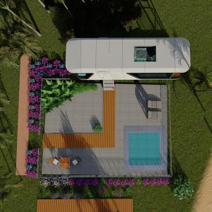 Portable Space Capsule House 38㎡ Prefabricated Modular