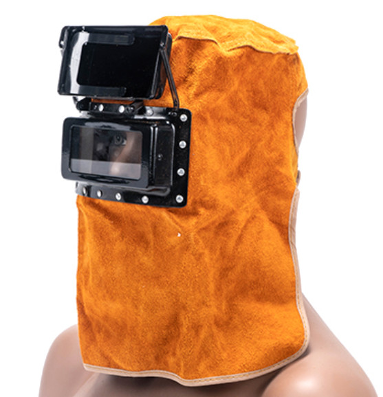 Head Mounted Cowhide Leather Welding Protection Welding Helmet