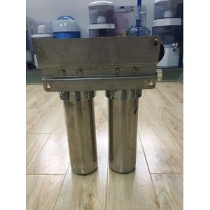 Two Stage Under Sink 10" Stainless Steel Water Filter Water Purifier With