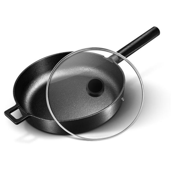 Buy Oil Less Iron Cast Skillets 28 Inch Non Stick Frying Pan 3.5kg Toxic Less at wholesale prices