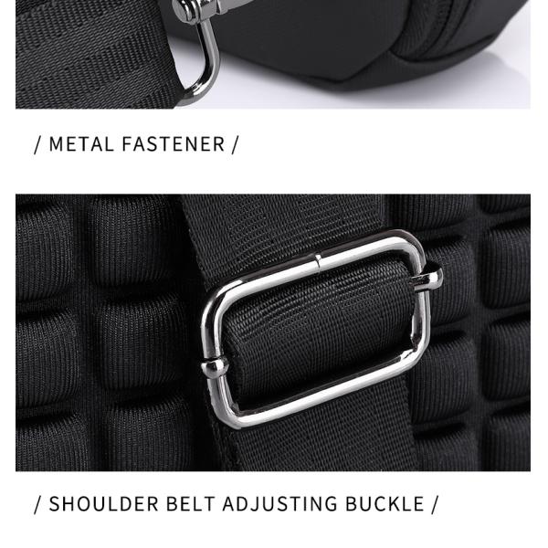 High quality custom logo men's fashion waterproof business sling bag shoulder bag chest bag
