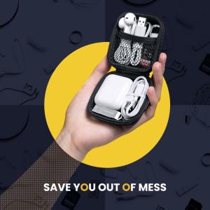 300D PBT Headphone Travel Case , EVA Earbud Carrying Case