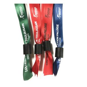 Social Distancing NFC RFID Access Control Wristbands Heat Resistant With Silk