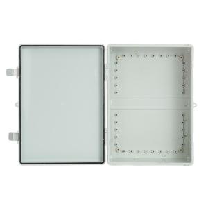 390x290x160mm IP65 Large Waterproof Hinged Plastic Electrical ABS Enclosure
