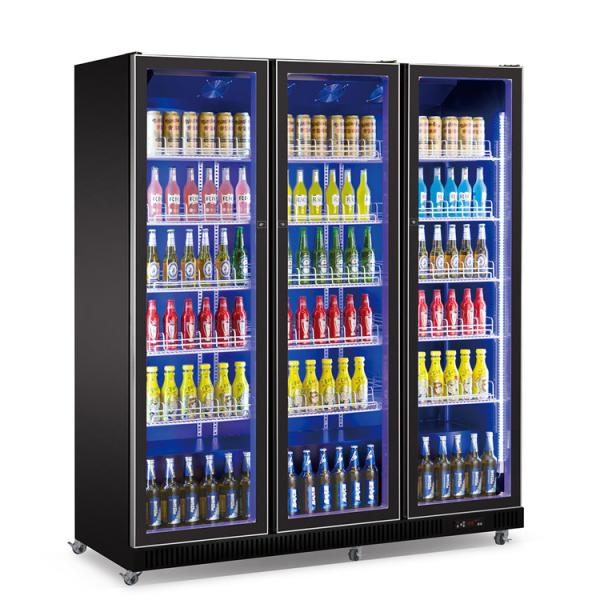 Buy 3 Doors Vertical Beer Drink Cooler Commercial Refrigeration Equipment at wholesale prices