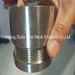 Johnson Type SS316L Od168mm Wedge Wire Screens With Threaded Ends for Water