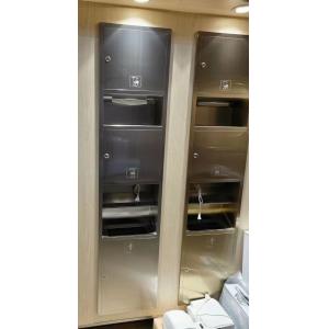 Stainless Steel Niche for Square Tile Shower Built-in Light and Toilet Paper