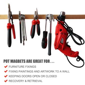 Industrial Magnets with Permanent Neodymium Material and Heavy Duty POT