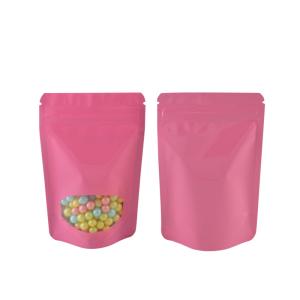 Pink BPA Free Open Window Sealable Food Bags