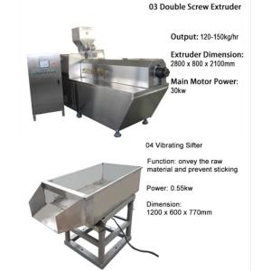 Single Phase 220V 500kg/H Dry Cat Dog Food Extruder Line