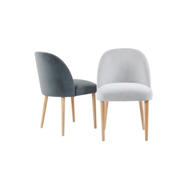Buy Strong 630mm 840mm Velvet Upholstered Chairs   For Cafe at wholesale prices