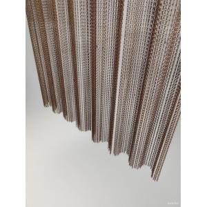 China Aluminum Chain Link Curtain with Custom Size and Durable Rails And Other Fittings on sale