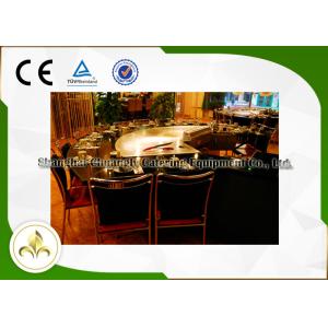 Quality Induction / Electric Teppanyaki Table Hibachi Japanese Grill With Ventilation System for sale