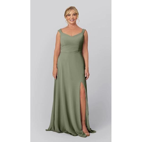 Modern Off-the-shoulder Sweetheart Neckline A-line Split Slit Zipper Black Chiffon Mother Of The Bride Dress