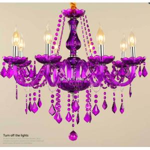 Customized Luxury K9 Crystal Candle Chandelier Energy Saving For Decoration