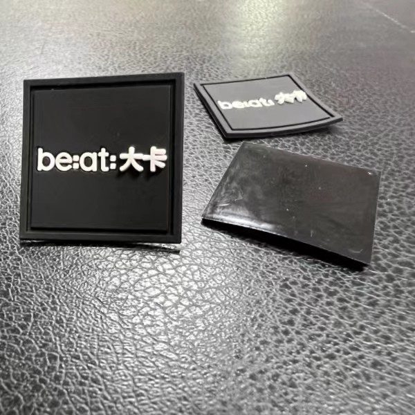 Buy Washable Badge 3D PVC Silicone Rubber Labels Heat Transfer Customized at wholesale prices