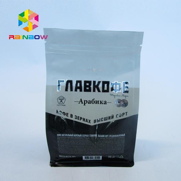 Nut Candy Resealable Flat Bottom Gusset Bags Eight Sided UV Printed