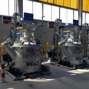 500 - 3000kg Molten Aluminum Transfer Ladle For Aluminum Die Casting