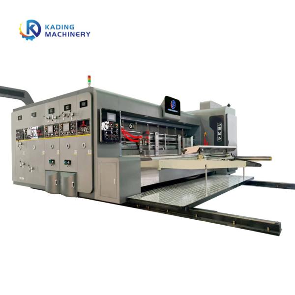 Pizza Box Making Corrugated Box Printing Machine Of Servo Motor Feeding