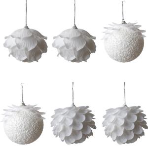 White Petal Christmas Ball Christmas Atmosphere Decoration