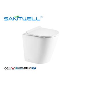 Bathroom Modern Wall Mounted WC Rimless Gravity Flushing Sewage Smooth