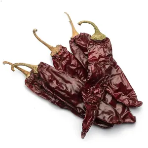 Fresh Air Dried Red Sweet Paprika Pepper Pods With Stem