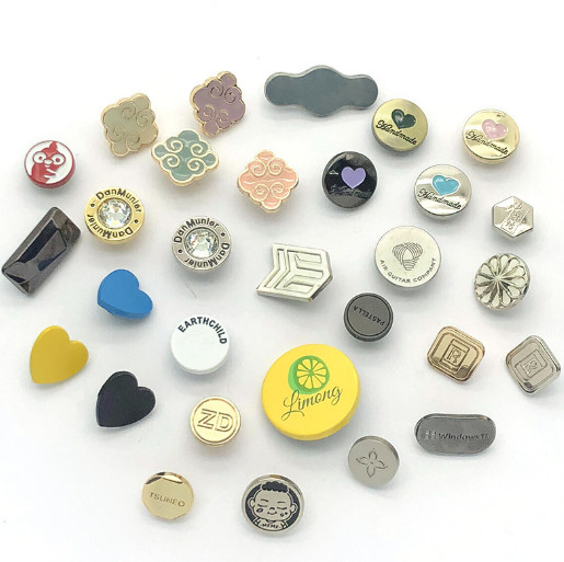 top grade 2023 zinc alloy round square gold plated button metal snap button sample free