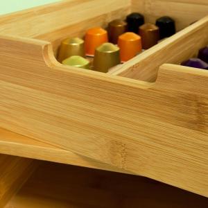 Bamboo Coffee Pod Storage Drawer
