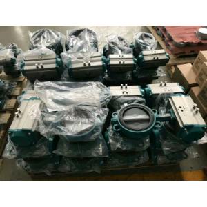 AT double acting pneumatic actuators RAL5021 colour quarter-turn pneumatic