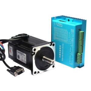 Quality 8N.m Nema 34 1.8 Degree 3 Phase Hybrid Closed Loop Stepper Servo Motor Driver Kit for sale