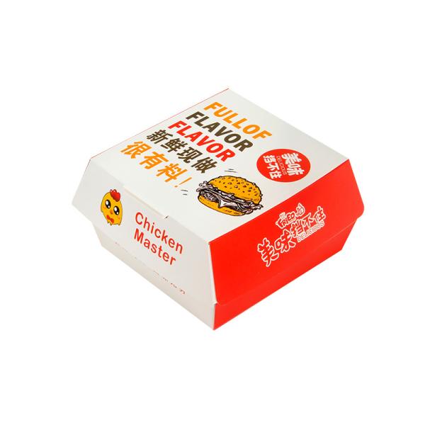 Custom Printed Paper Hamburger Boxes Packaging Wholesale Manufacturer