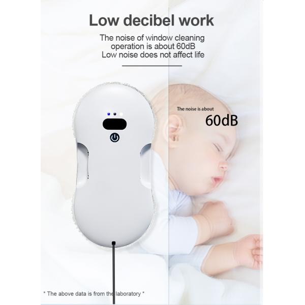 Xiaomi Hobot Ultrasonic Water Spray Window Cleaning Robot 80W Power 2800Pa Suction