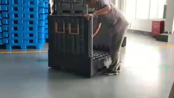 Quality Recyclable foldable collapsible HDPE plastic pallet bin/container for sale