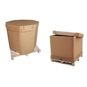 220l 1000l Paper Liquid Package IBC Tank Container With Valve