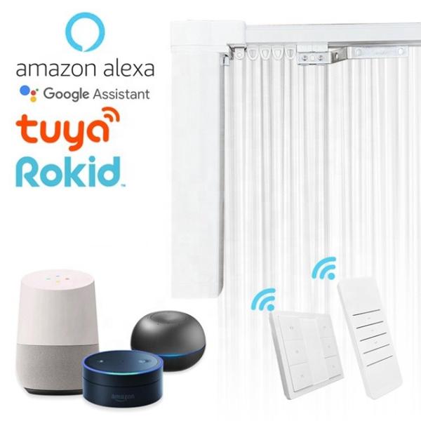 China WiFi Remote Control Drapery System Smart Curtain Motor Alexa Home Assistant Control on sale China WiFi Remote Control Drapery System Smart Curtain Motor Alexa Home Assistant Control on sale
