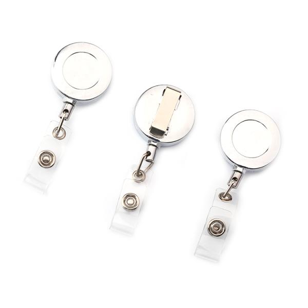 Deyi Silver Color ID Card Badge Reel