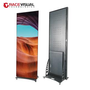 China P2.5mm Indoor 640mmx1920mm Indoor Poster LED Display With Wheel Base / Casade Controller on sale