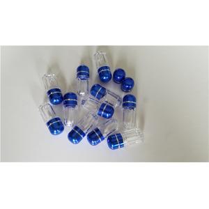 Clear Plastic Pill Bottless Rhino Capsule Containers Colorful Metal Cap For 3D