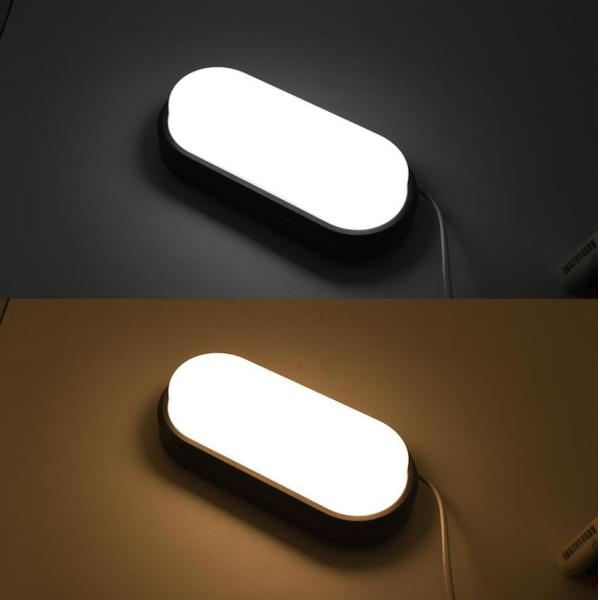 3000K LED Bulkhead Light Exterior / IP54 LED Porch Light 120° Beam Angle