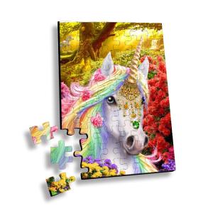 100 Piece Plastic 3D Lenticular Printing Puzzle For Souvenir