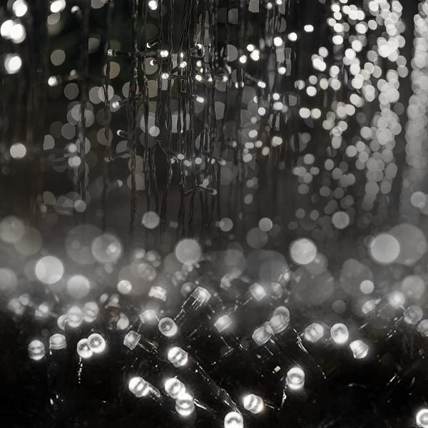 600 LM Waterproof Solar Powered String Lights 5V 500 Warm White Icicle Lights