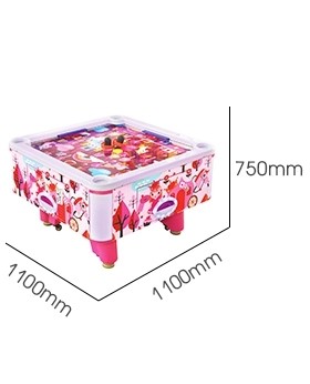 Kids Coin Pusher 4 Person Air Hockey Arcade Game Machine 50Hz 380W