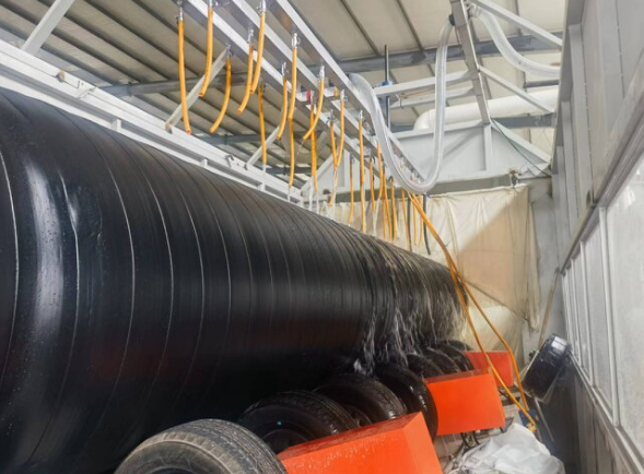 Steel Pipe External 3lpe Internal FBE Anti-Corrosion Coating Machine for Oil & Gas Steel Pipes