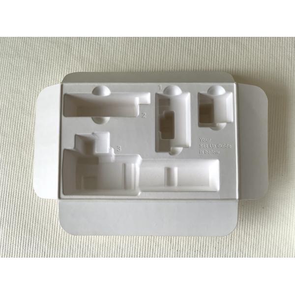 Buy Bagasse Thermoformed Molded Pulp Living Hinge Customized Rigid Smooth at wholesale prices