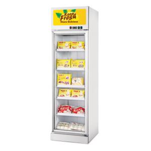 Beverage Retail Glass Door Refrigerator With Deep Shelving
