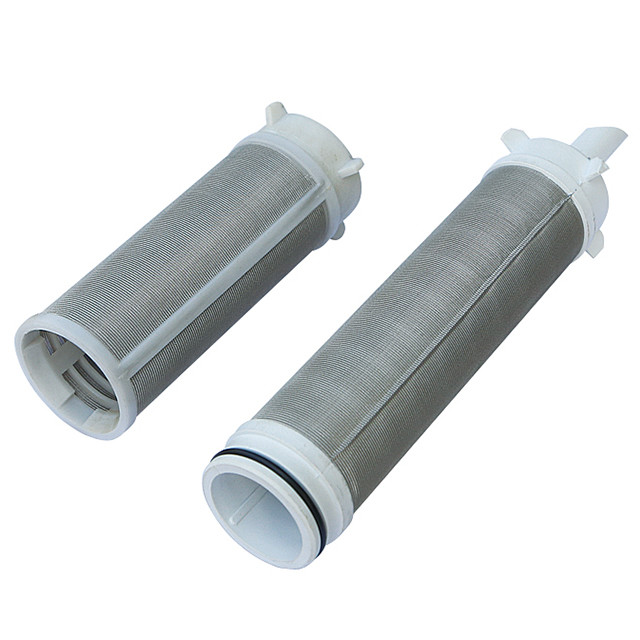 ISO9001 Stainless Steel Water Filter Element , Flange Connection Wire Mesh Water